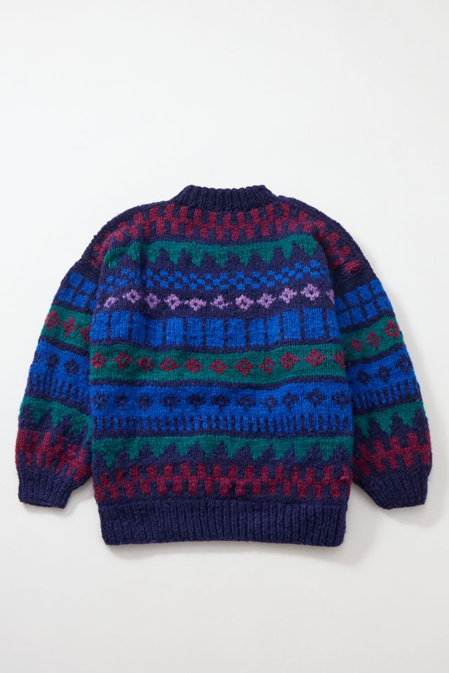 Urban Renewal One-Of-A-Kind Ecuador Geometric Knit Jumper
 #2