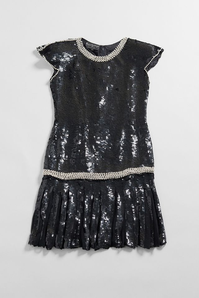 Urban Renewal Vestido Mini con Lentejuelas Negras de Fiesta Único #2