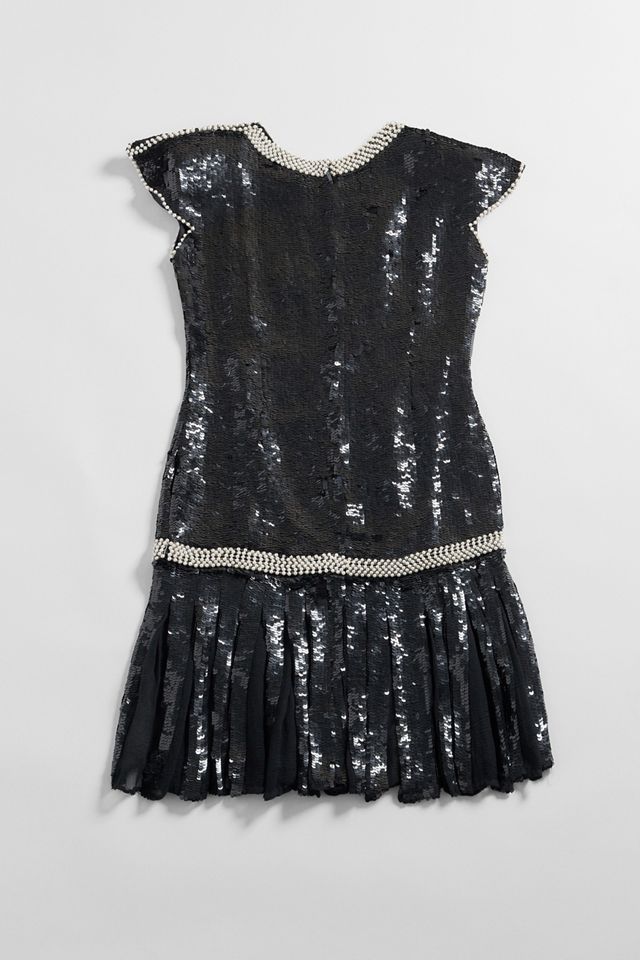 Urban Renewal Vestido Mini con Lentejuelas Negras de Fiesta Único #3