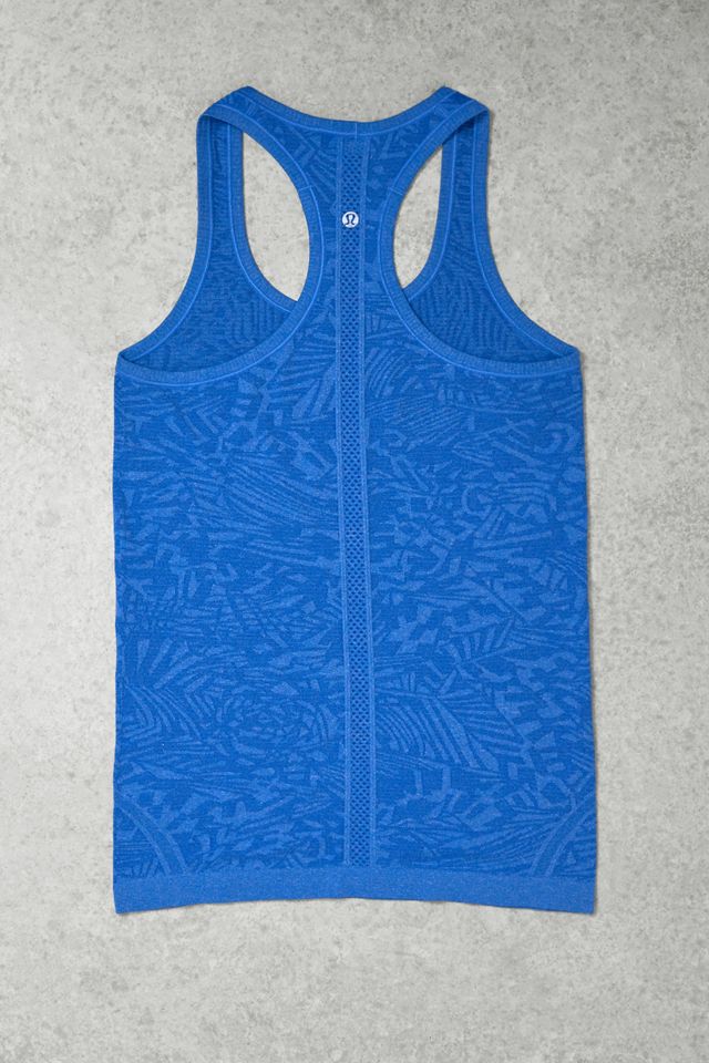 One-of-a-Kind Y2K Winter Sport Lululemon Blue Textured Sports Tank Top #2