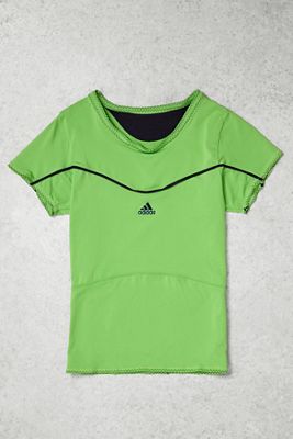One-of-a-Kind Y2K Winter Sport adidas Lime Green T-Shirt