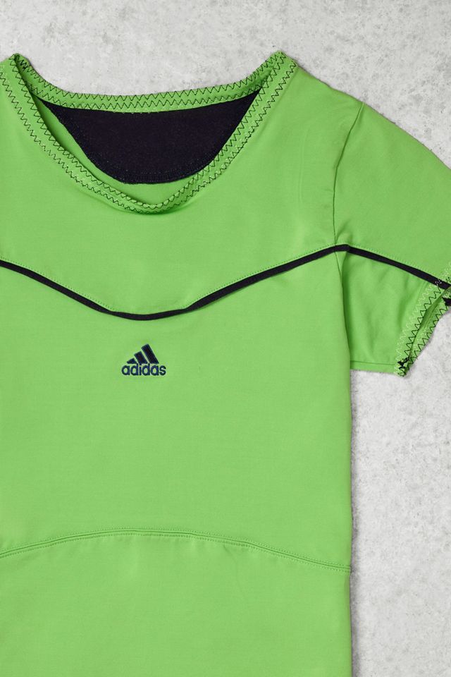 One-of-a-Kind Y2K Winter Sport adidas Lime Green T-Shirt #1