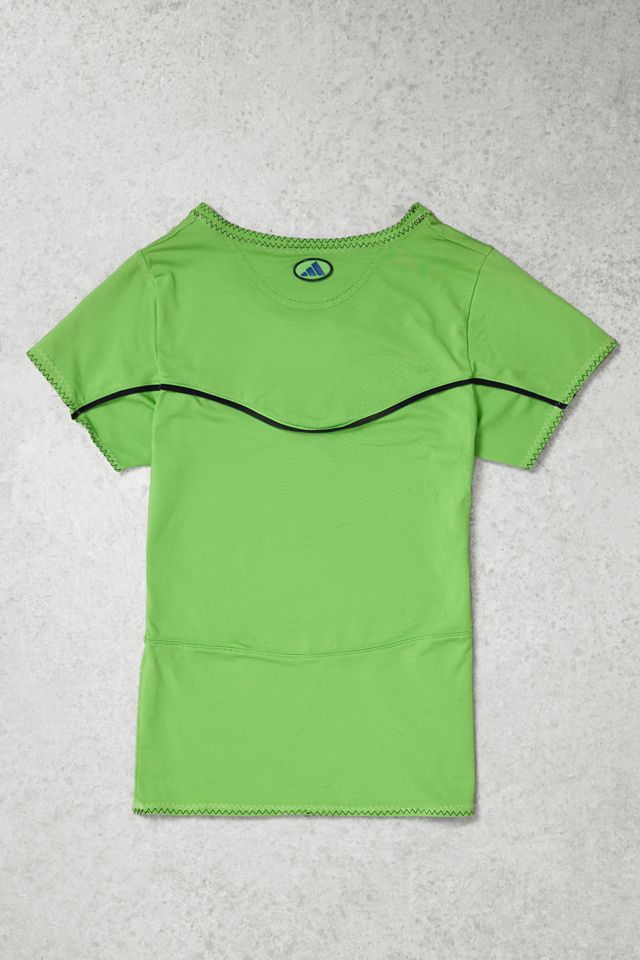 One-of-a-Kind Y2K Winter Sport adidas Lime Green T-Shirt #2