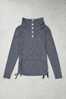 One-of-a-Kind Y2K Winter Sport Grey Marl Funnel Neck Sports Jersey