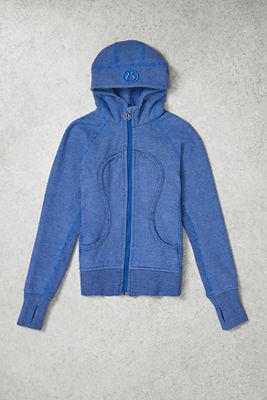 One-of-a-Kind Y2K Winter Sport Lululemon Blue Stripe Heavy Zip-Through Top