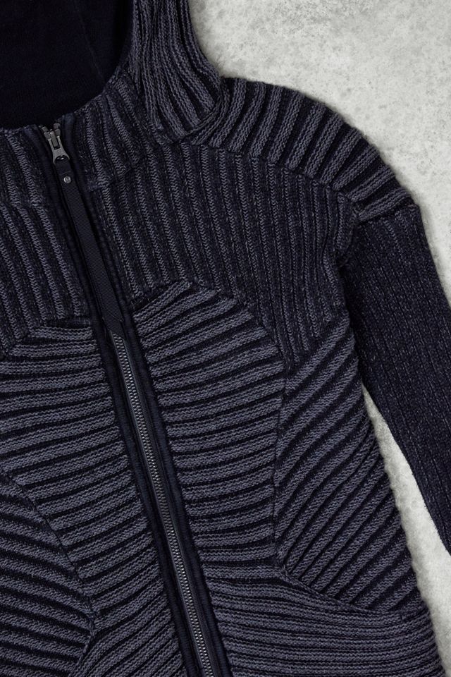 One-of-a-Kind Y2K Winter Sport Lululemon Stripe Zip-Through Knit Top #1