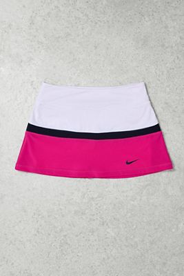 One-of-a-Kind Y2K Winter Sport Nike Pink Stripe Sports Mini Skirt