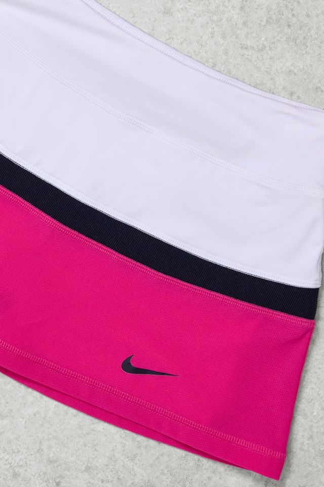 One-of-a-Kind Y2K Winter Sport Nike Pink Stripe Sports Mini Skirt #1