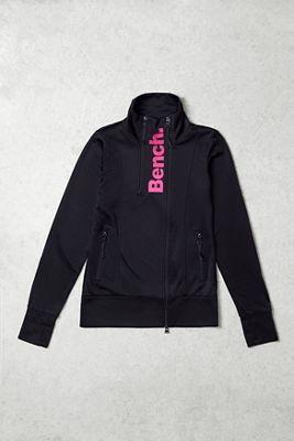 One-Of-A-Kind Bench Tricot Pink Logo Zip-Through Jacket 