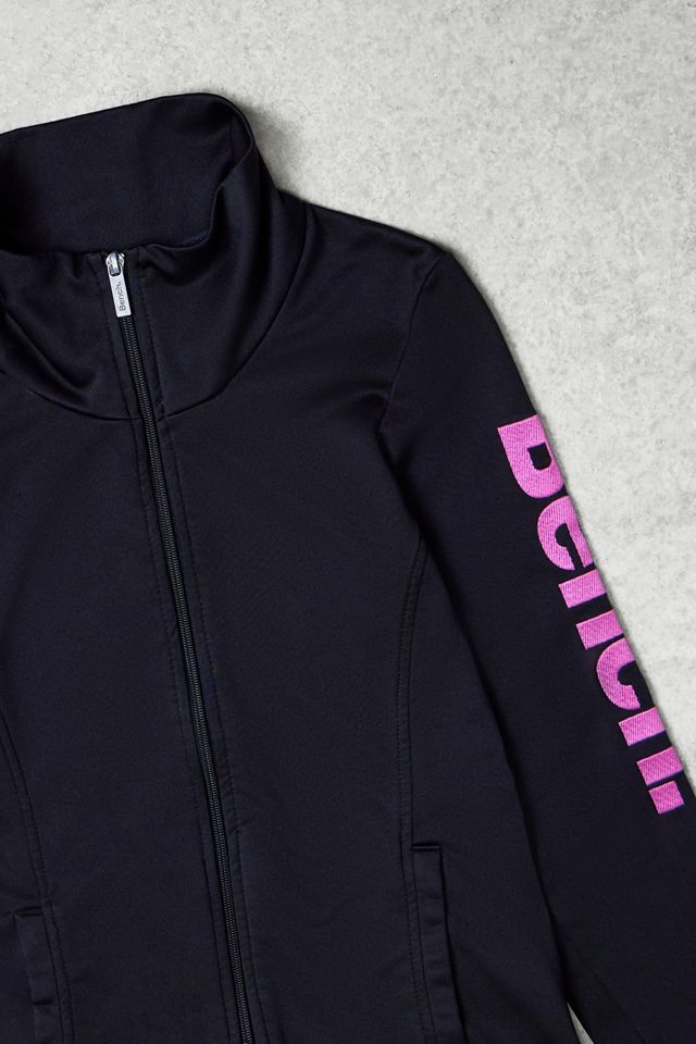 One-Of-A-Kind Bench Pink Logo Zip-Through Track Jacket #1