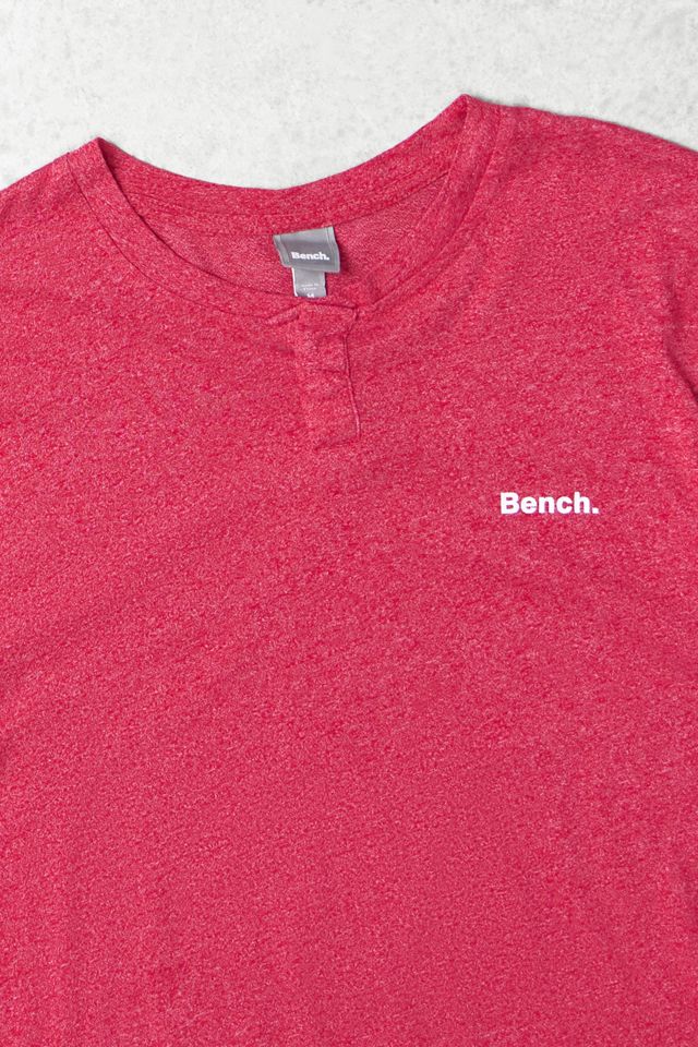 One-Of-A-Kind Bench red Marle Henley Tee #1