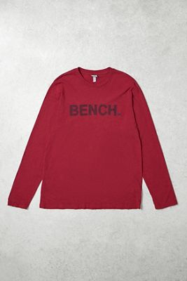 One-Of-A-Kind Bench Red Long Sleeve Graphic Tee