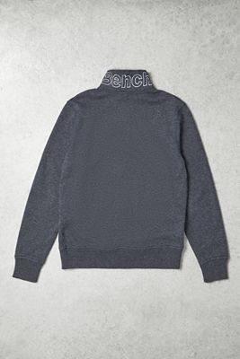 One-Of-A-Kind Bench Navy Marl Zip-Through Sweatshirt