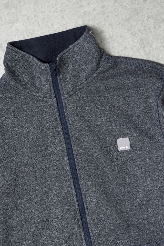 One-Of-A-Kind Bench Navy Marl Zip-Through Sweatshirt #2