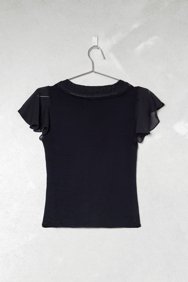 One-Of-A-Kind Victorian Minimalism Morgan Jersey Frill Cami Top #4