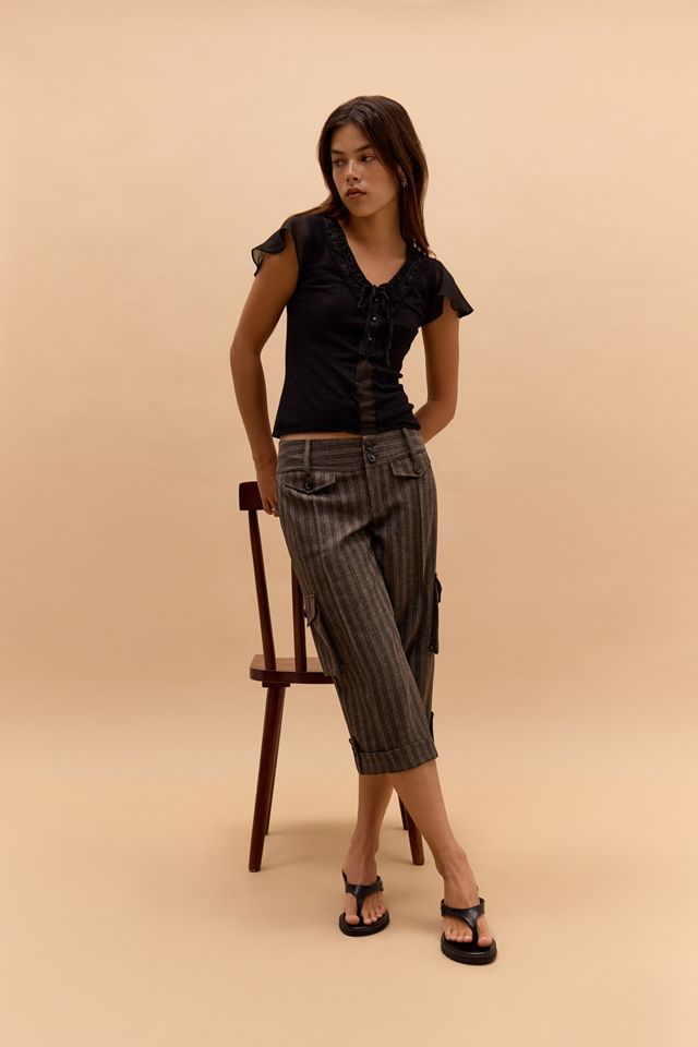 One-Of-A-Kind Victorian Minimalism Morgan Jersey Frill Cami Top #1