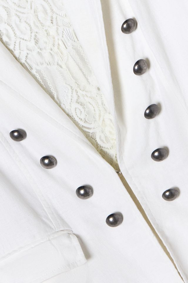 One-Of-A-Kind Victorian Minimalism Vanity White Jacket #1