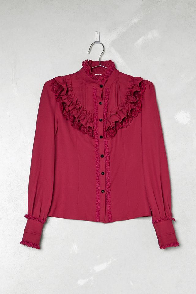 One-Of-A-Kind Victorian Minimalism Lolitimes Frill Shirt #2