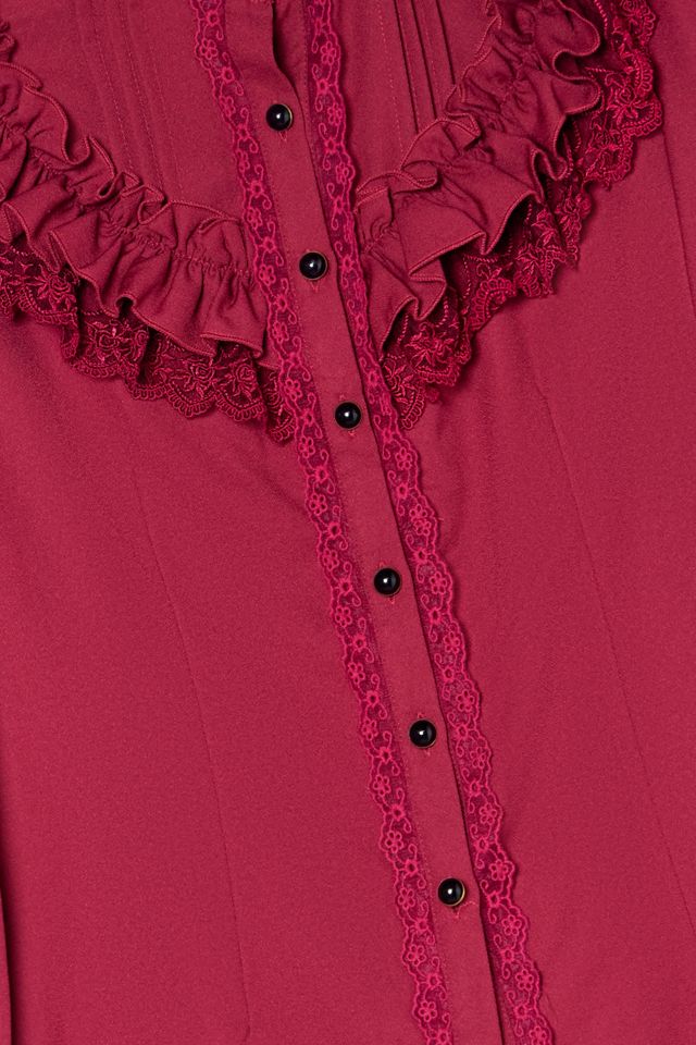 One-Of-A-Kind Victorian Minimalism Lolitimes Frill Shirt #3