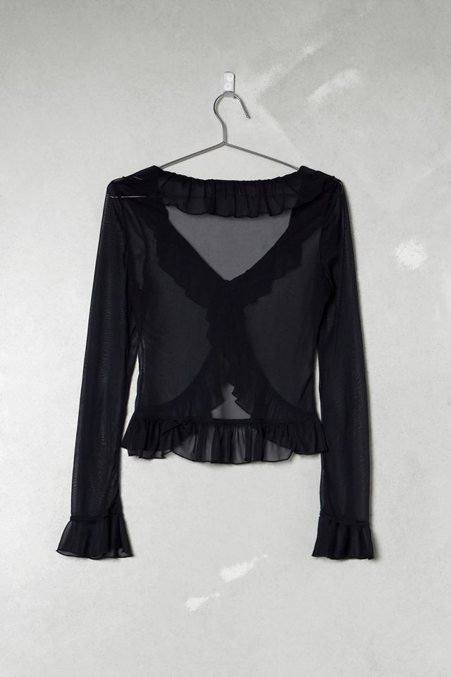 One-Of-A-Kind Victorian Minimalism Dynamite Mesh Shirt #4