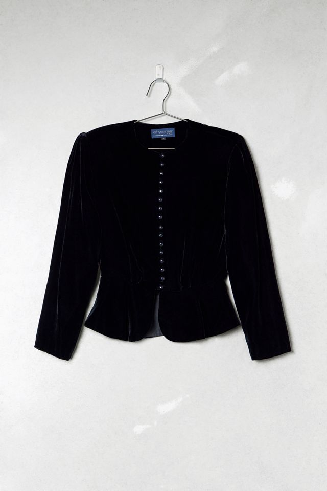 One-Of-A-Kind Kathryn Black Velvet Blazer #2