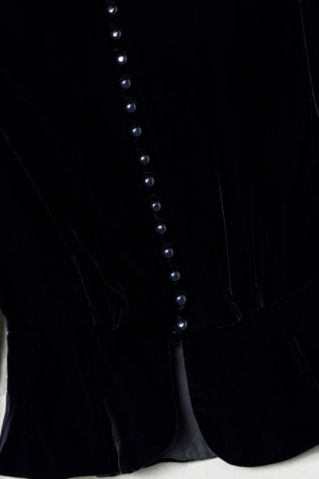 One-Of-A-Kind Kathryn Black Velvet Blazer #3
