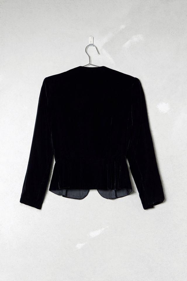 One-Of-A-Kind Kathryn Black Velvet Blazer #4