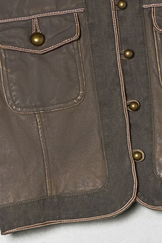 One-Of-A-Kind Victorian Minimalism Wilsons Leather Jacket #3