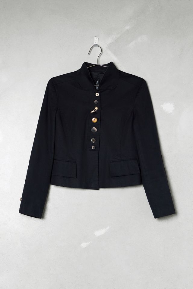 One-Of-A-Kind Victorian Minimalism Mixed Button Blazer #2