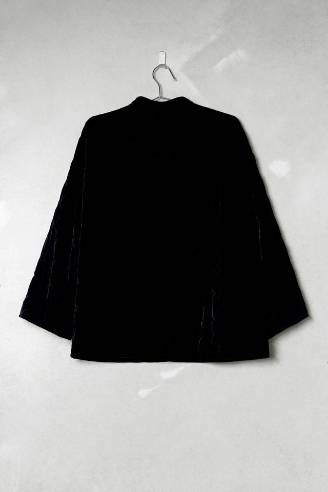 One-Of-A-Kind Victorian Minimalism Valerie Velvet Frogging Jacket #4