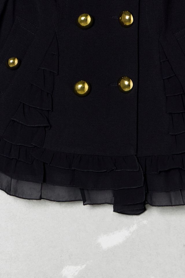 One-Of-A-Kind Kensie Black Button-Through Jacket #3