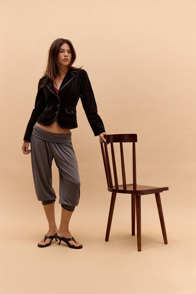 One-Of-A-Kind Victorian Minimalism Ann Velvet Button-through Blazer #2