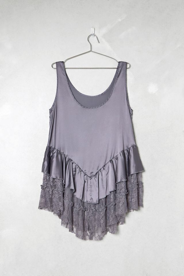 One-Of-A-Kind Victorian Minimalism Satin Tunic #4