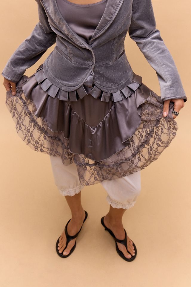 One-Of-A-Kind Victorian Minimalism Satin Tunic #2
