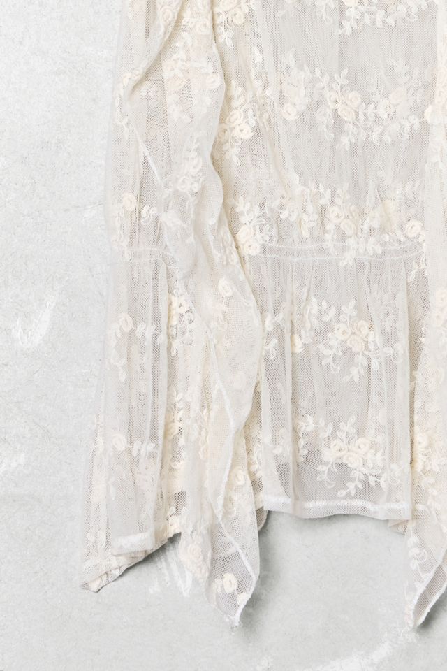 One-Of-A-Kind Victorian Minimalism Heritage Lace Tank Top #3