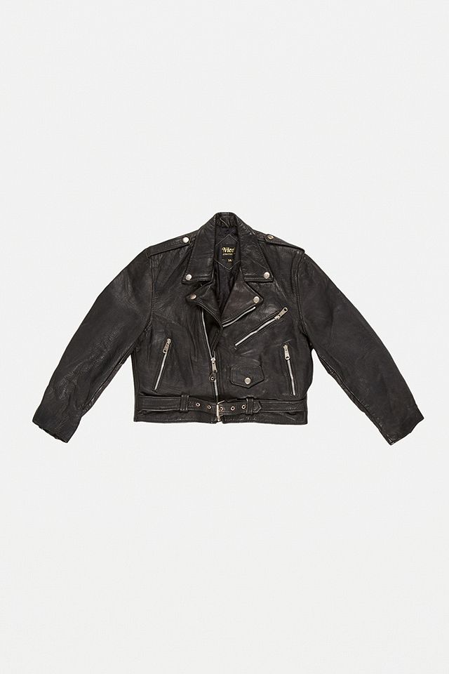 Urban Renewal One-Of-A-Kind Black Leather Biker Jacket | Urban ...