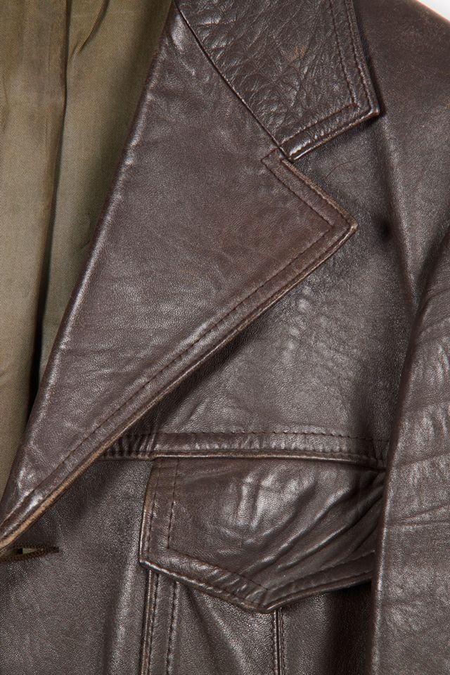 Urban Renewal Chaqueta de cuero marrón 70s única en su tipo #2