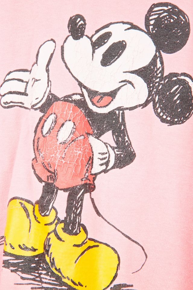Urban Renewal T-Shirt Topolino Vintage Rosa Pastello unica nel suo genere #2