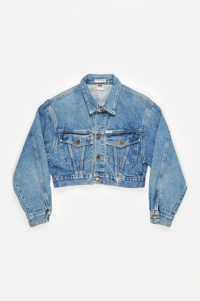 Urban Renewal One Of A Kind Guess Crop Denim Jacket