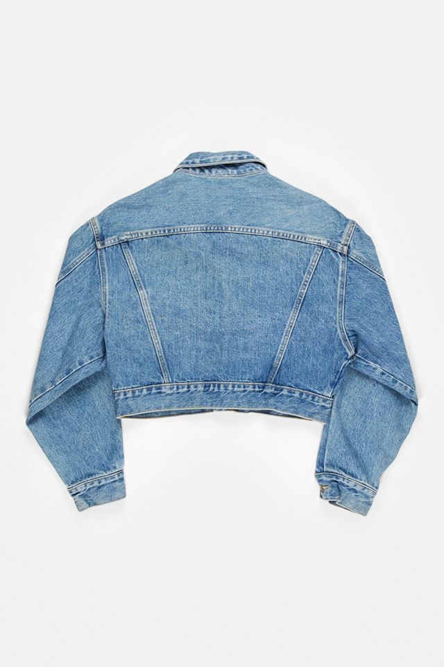 Urban Renewal One-Of-A-Kind Guess Crop Denim Jacket #1