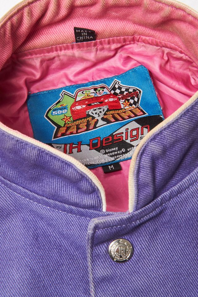 Urban Renewal One-Of-A-Kind Pink Mickey & Friends Racing Jacket #2