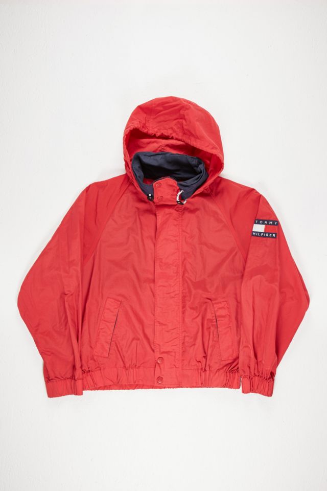 Tommy hilfiger hot sale red parka