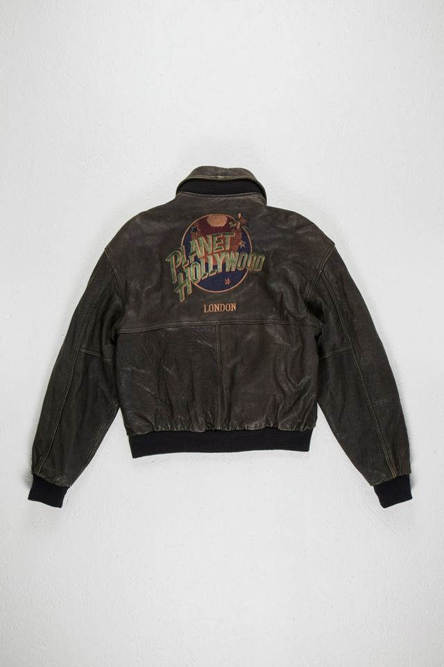 Urban Renewal One-Of-A-Kind Planet Hollywood Reversible Leather Jacket #2