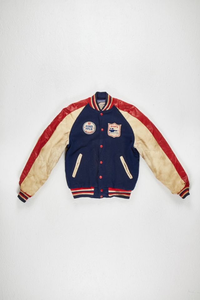 Urban Renewal One-Of-A-Kind Men's New York Giants Varsity Jacket