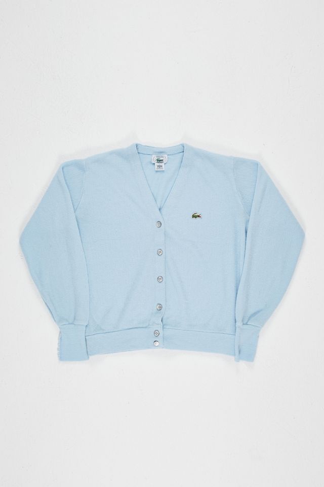 Urban Renewal One-Of-A-Kind Light Blue Lacoste Cardigan