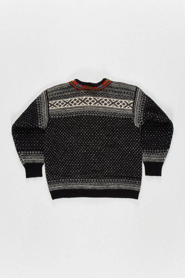Urban Renewal Vintage Black Nordic Christmas Cardigan #1