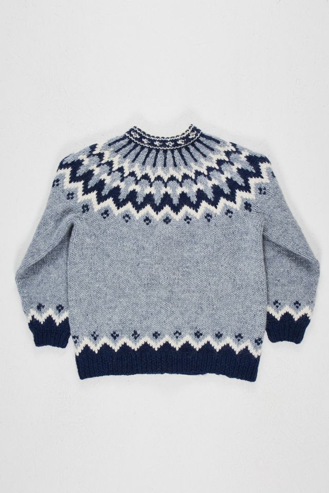 Urban Renewal Vintage Light Blue Nordic Christmas Cardigan #1