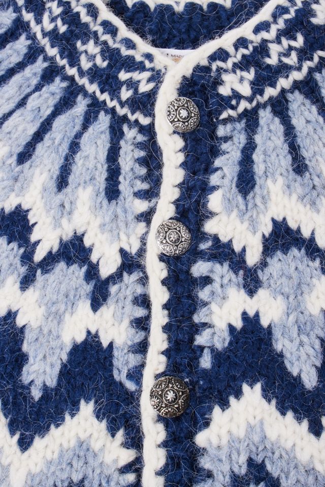 Urban Renewal Vintage Light Blue Nordic Christmas Cardigan #2