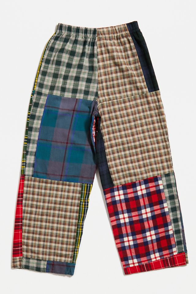 Urban Renewal One-Of-A-Kind Spliced Tartan Joggers  #2
