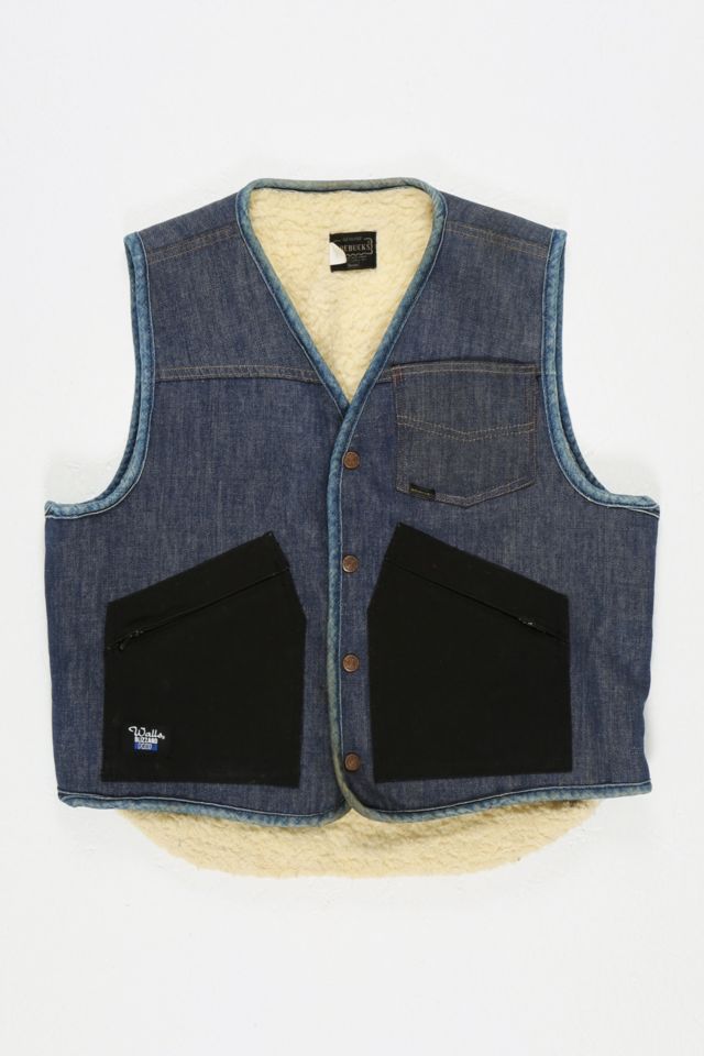 Urban Renewal One-Of-A-Kind Patchwork Denim Gilet | Urban Outfitters UK